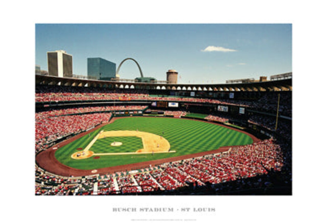 Busch Stadium, St. Louis by Ira Rosen - Iconic Wall Art for Baseball Fans